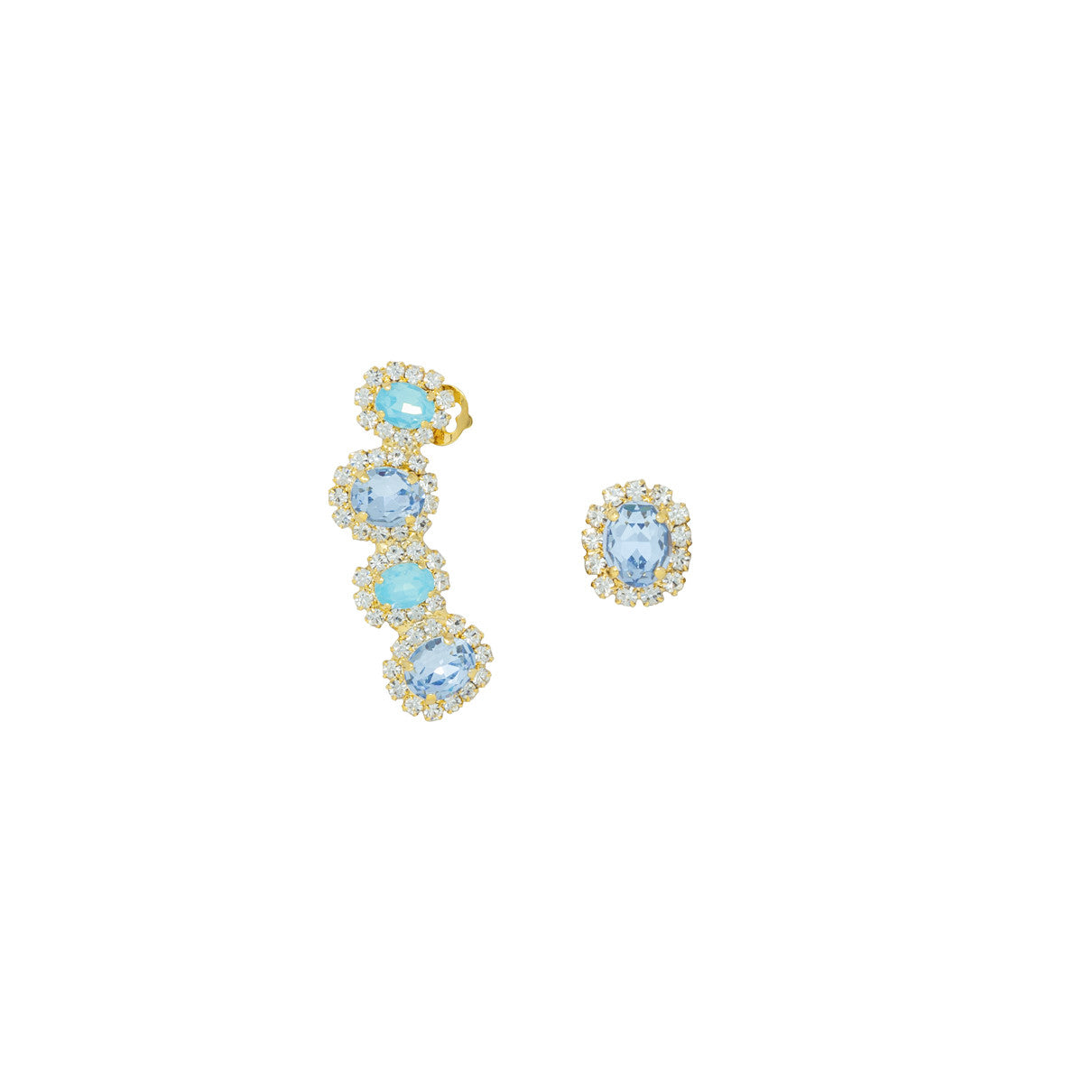 Orecchini Earchff con Pietre e Strass Acqua