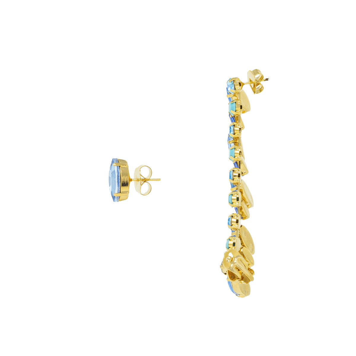 Orecchini Earcuff con Pietre Sparkling Leaves
