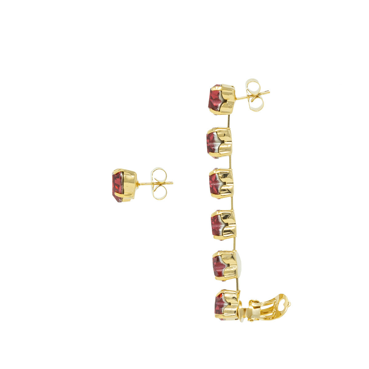 Orecchini Earcuff con Pietre Red love