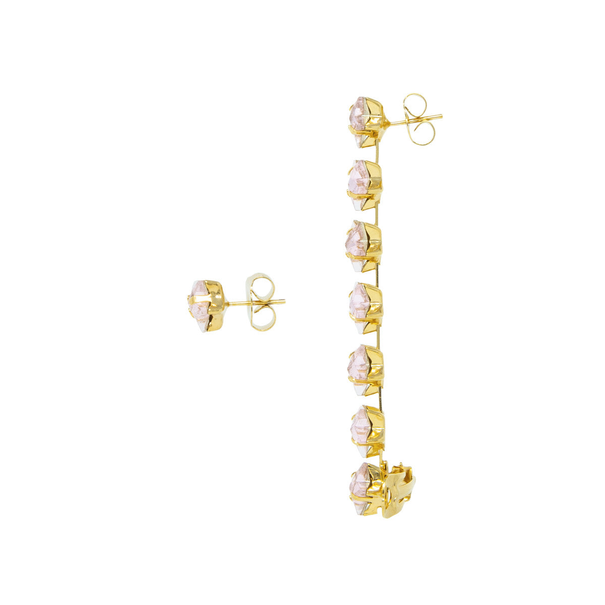 Orecchini Earcuff con Pietre Pink Star