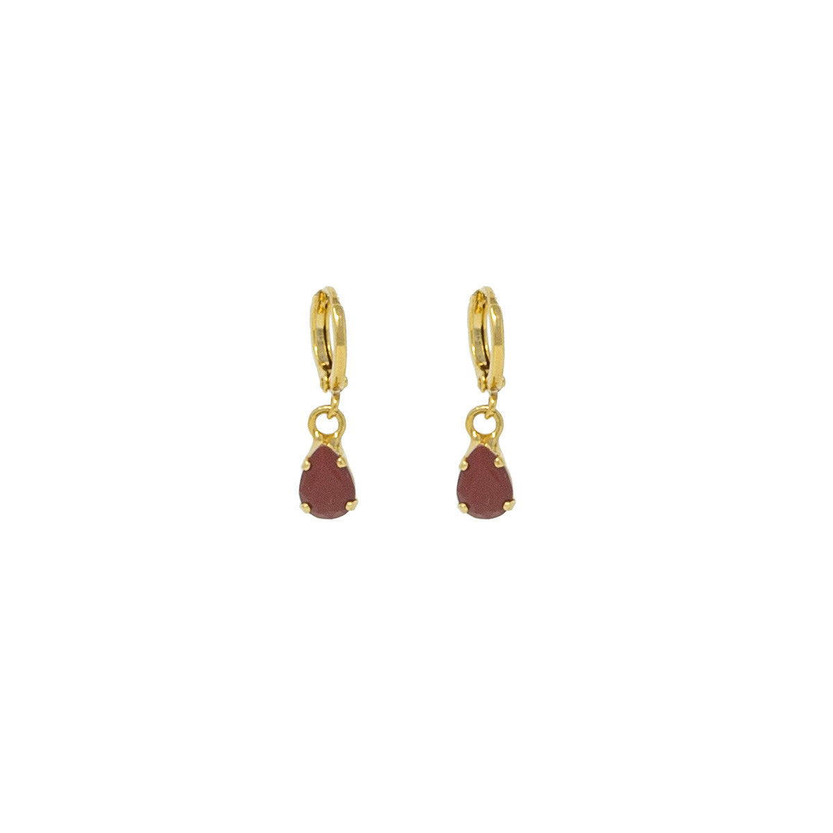 Orecchini Cerchietto con Pietra Mini Hoops Angel