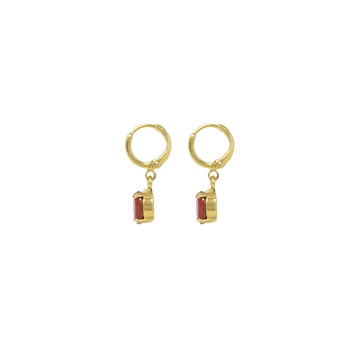 Orecchini Cerchietto con Pietra Mini Hoops Charlie