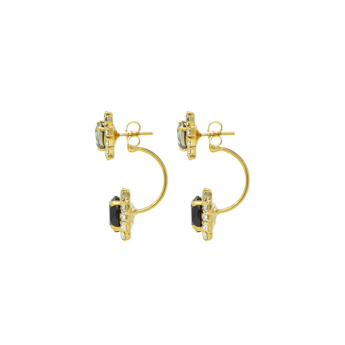 Orecchini  Piercing con Pietre e Strass My Royal