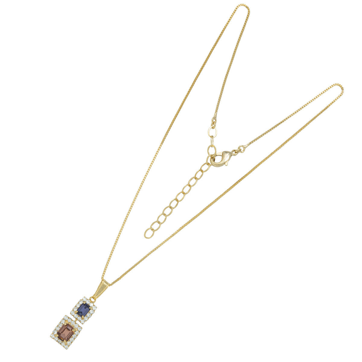 Collana con Pietre e Strass Dual Wonderful Zirconia