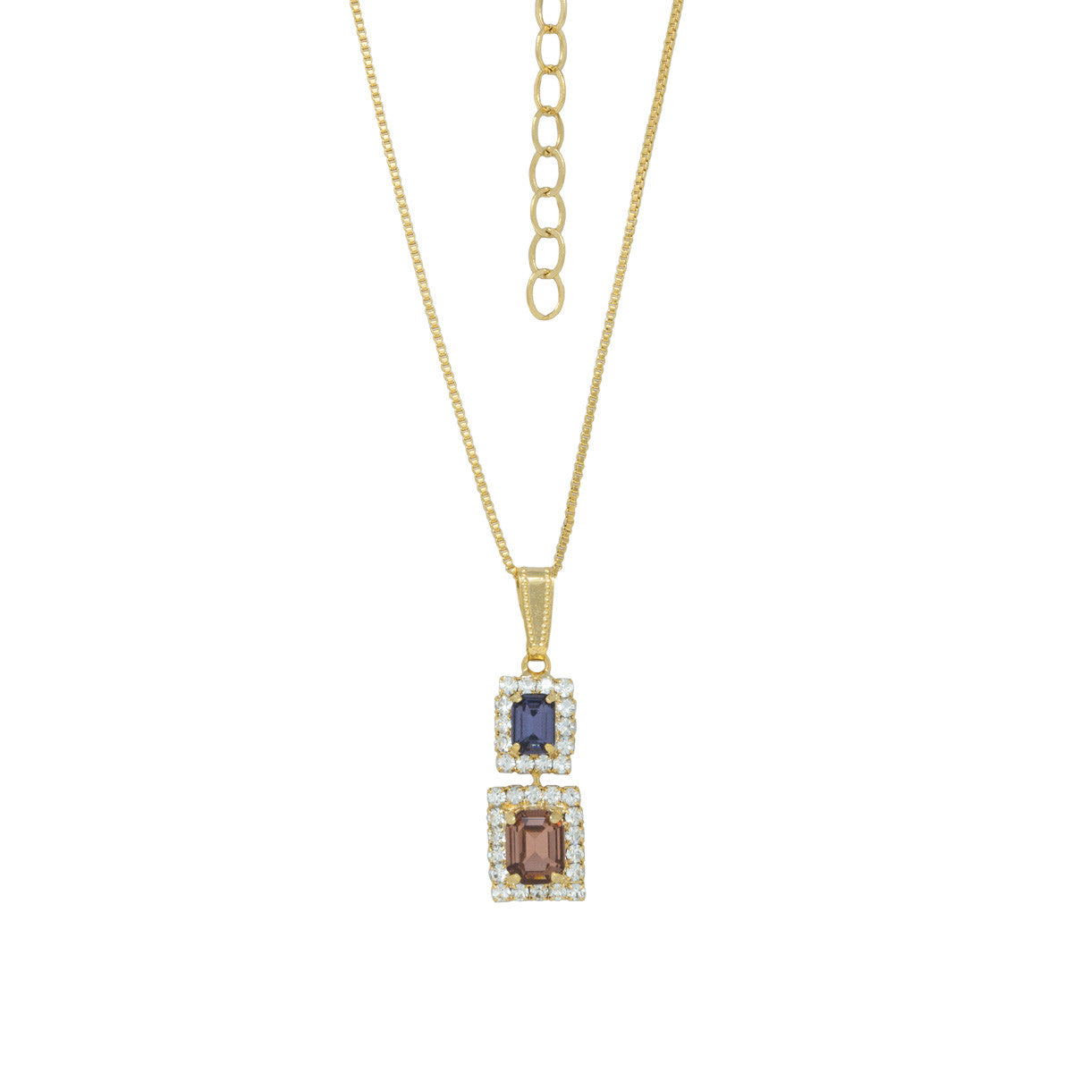 Collana con Pietre e Strass Dual Wonderful Zirconia