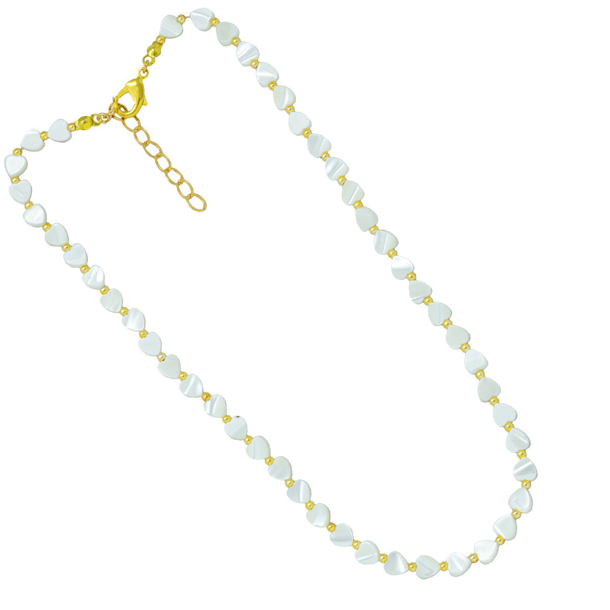 Collana con Cuori in Madreperla Mini White Love