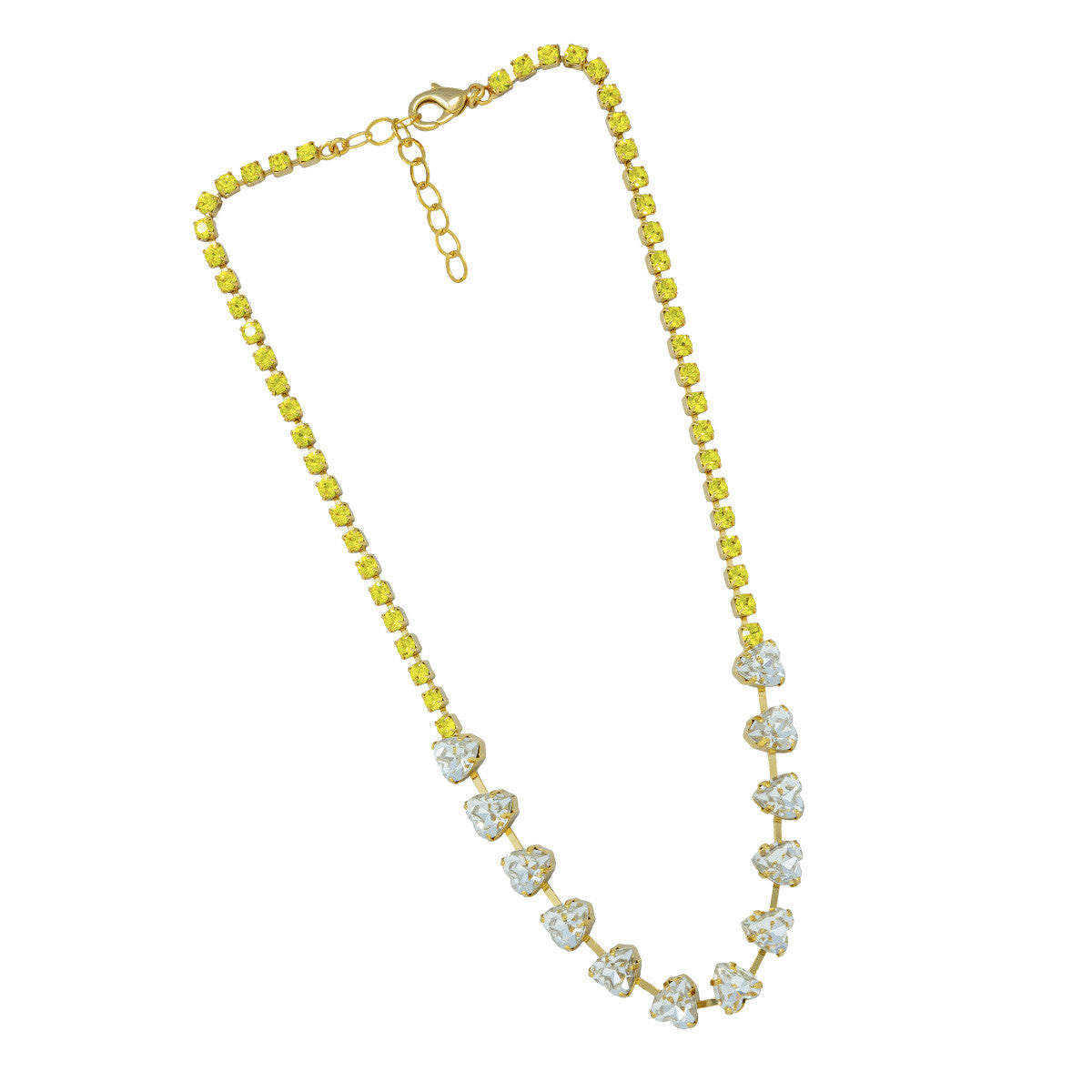 Collana con Pietre a Cuori e Strass Heart To Heart