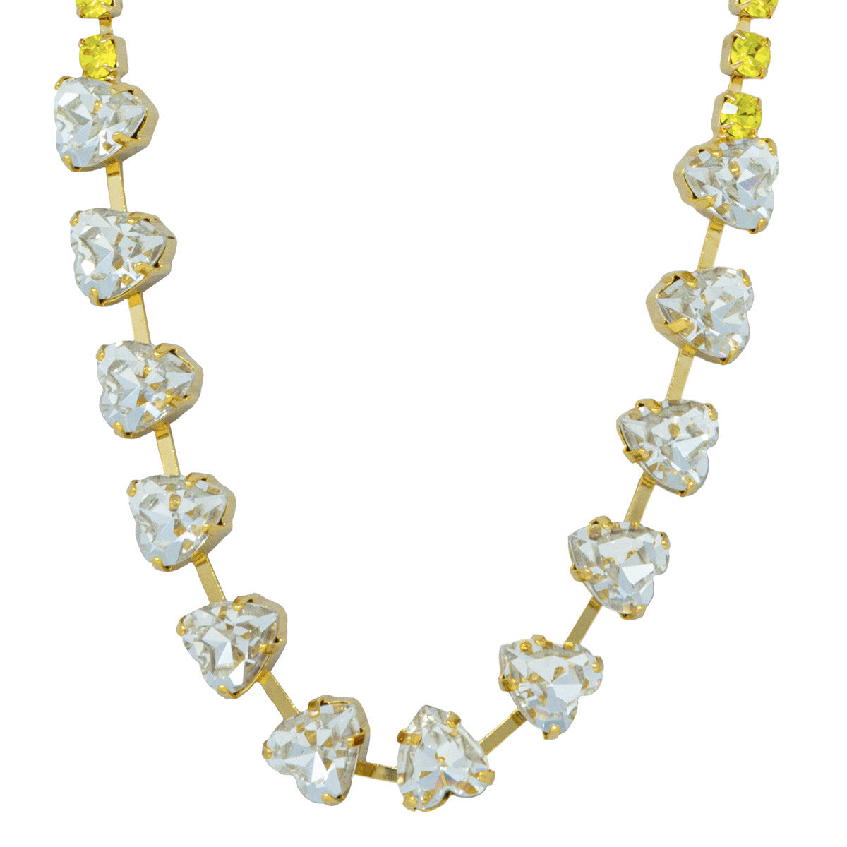 Collana con Pietre a Cuori e Strass Heart To Heart
