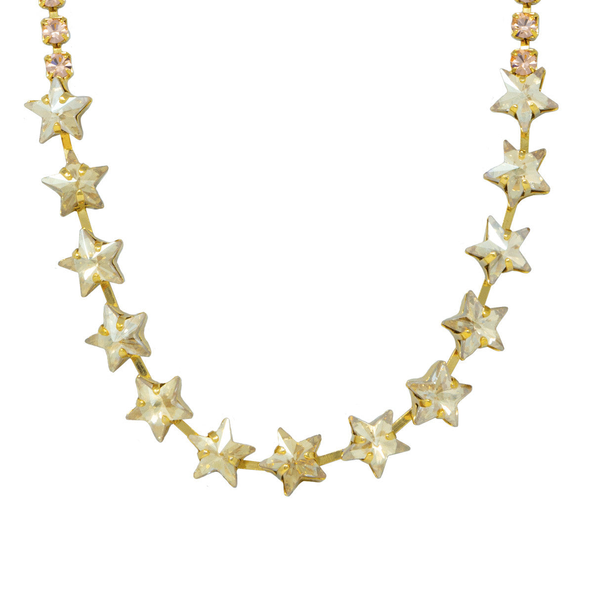 Collana con Pietre a Stella e Strass Star To Star