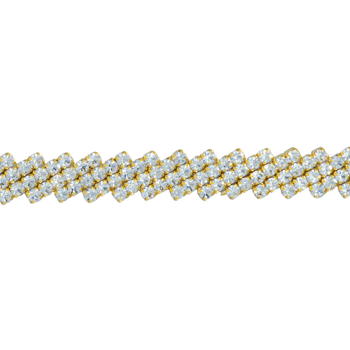 Collana Strass Zig - Zag