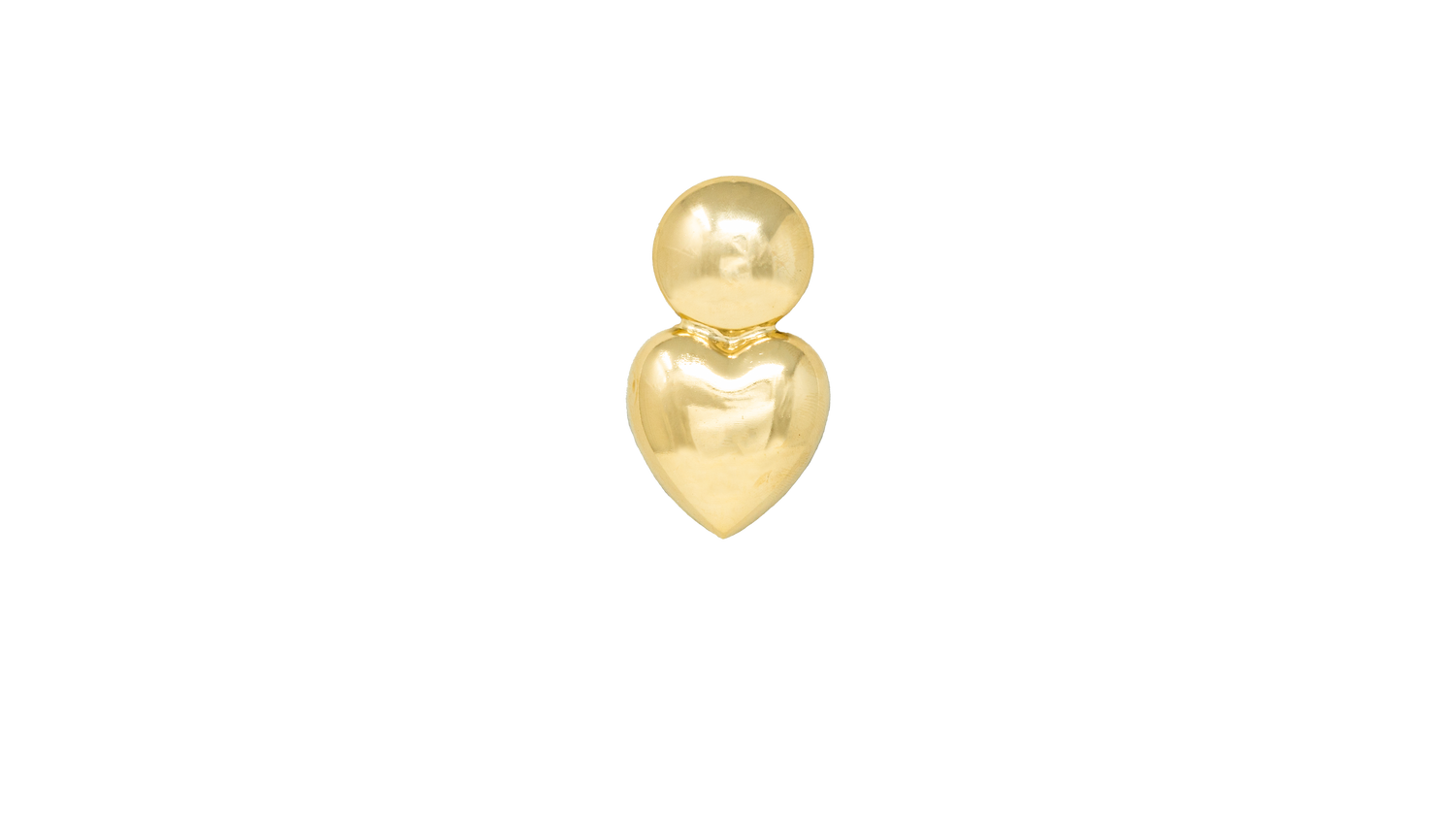 Orecchini A Cuore Love Button