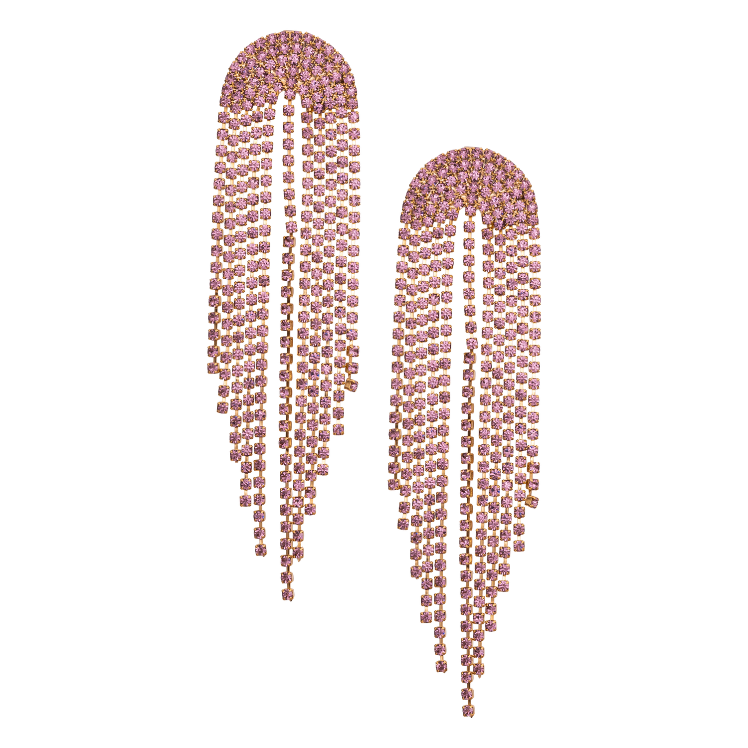 Orecchini In Catena Con Strass Mariana