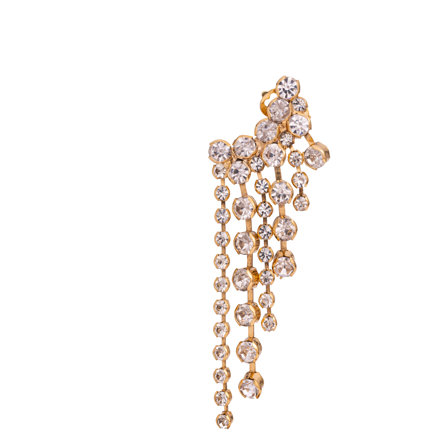 Orecchini In Strass Tondo Les Ailes
