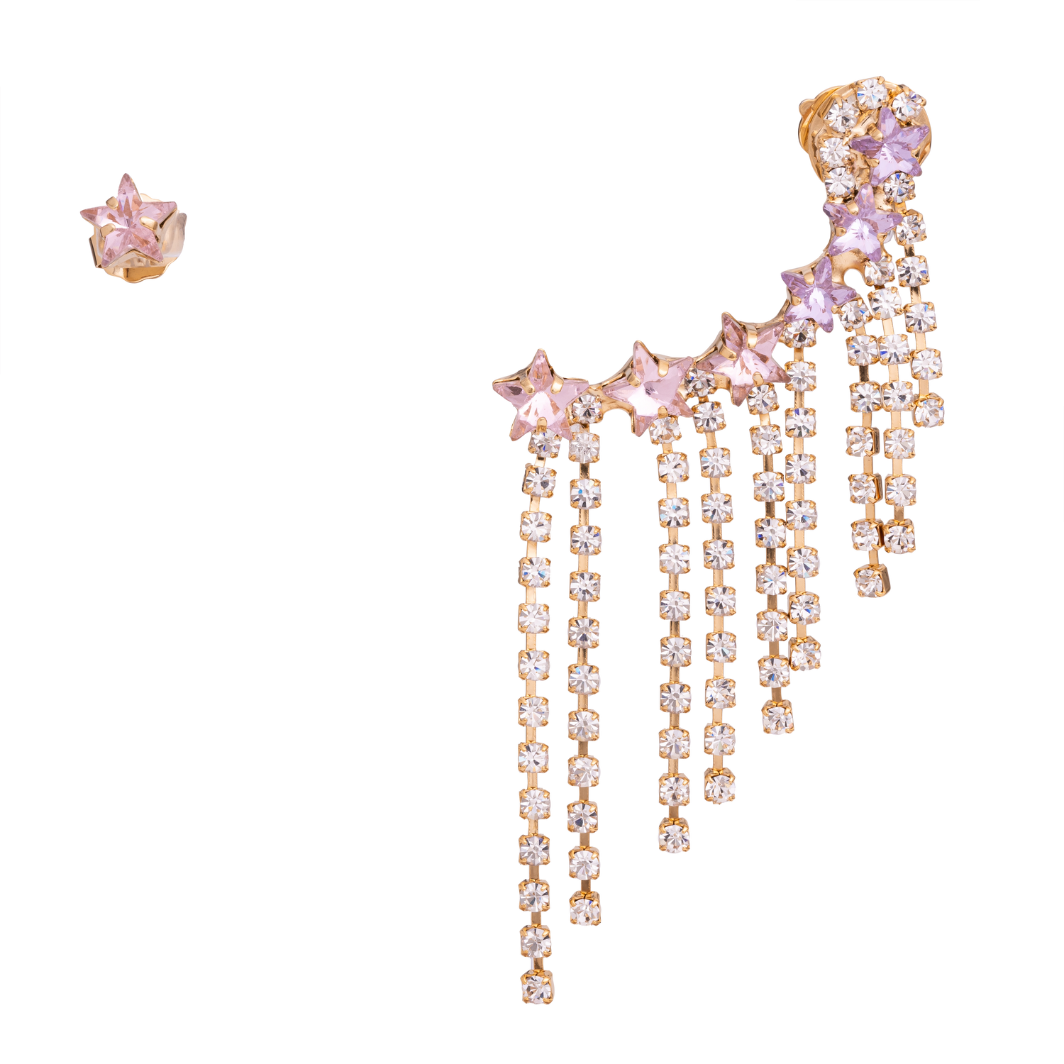 Orecchini In Strass Con Pietre Stelle Les Étoiles