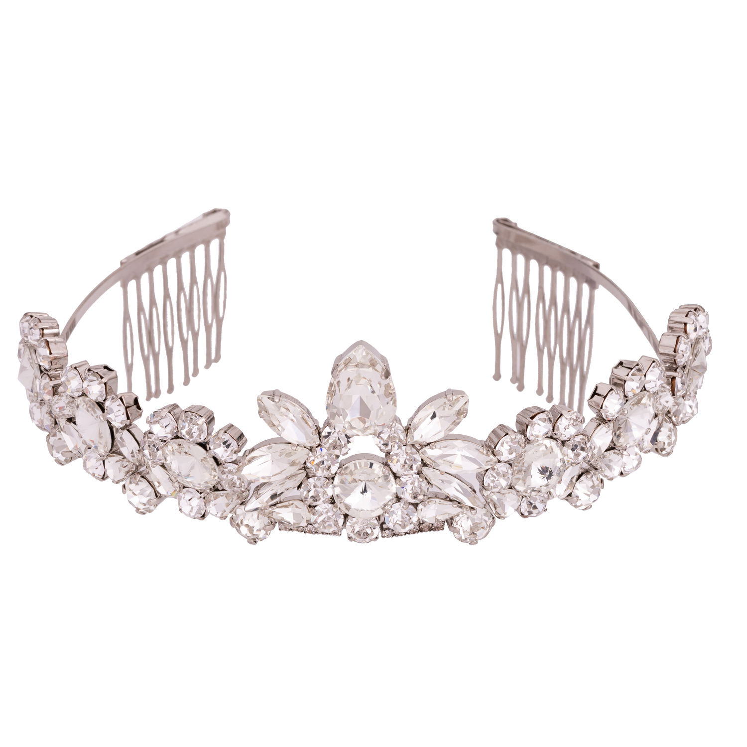 Diadema Con Pietre, Gocce E Navette Korin