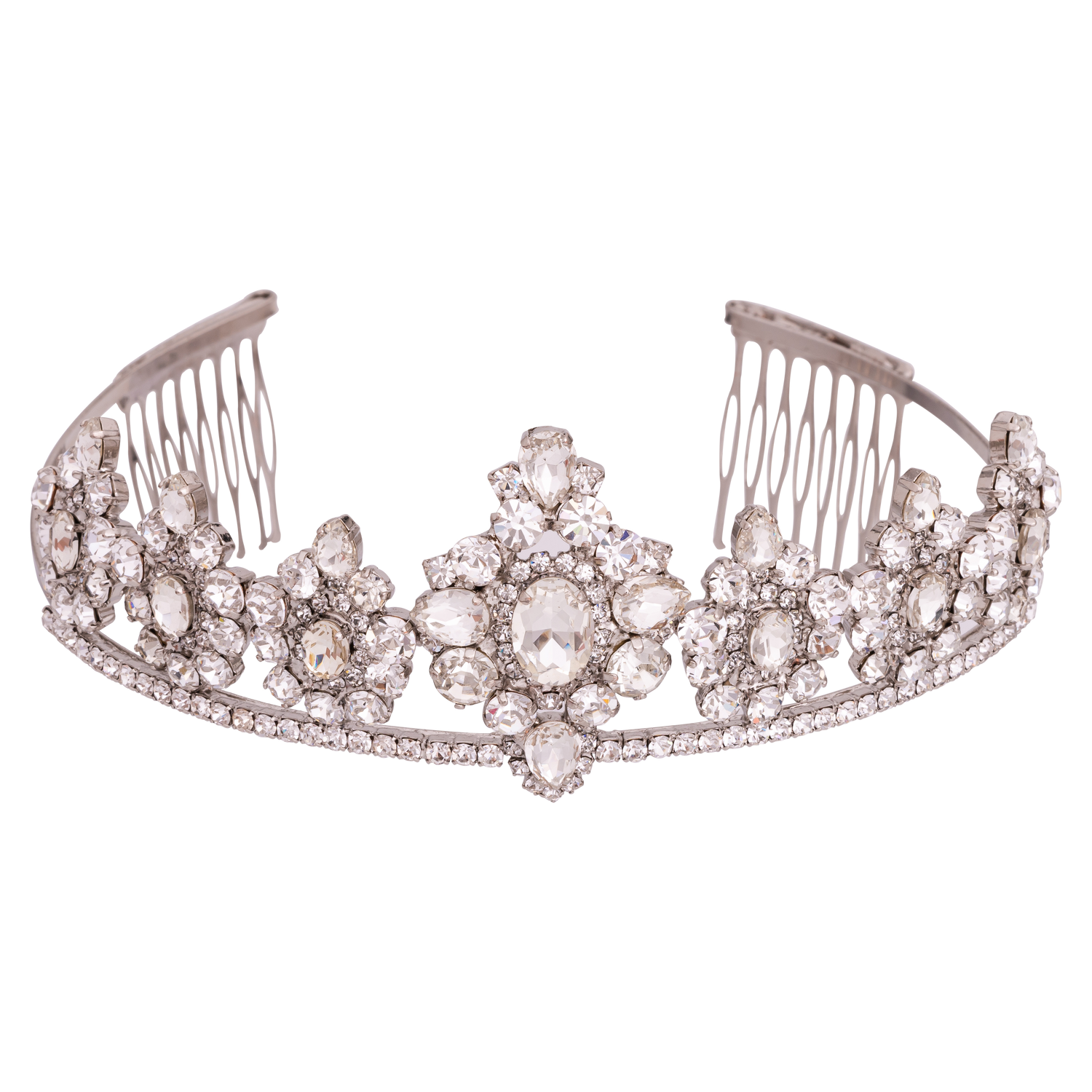 Diadema In Strass Con Pietre, Ovale E Gocce Paris