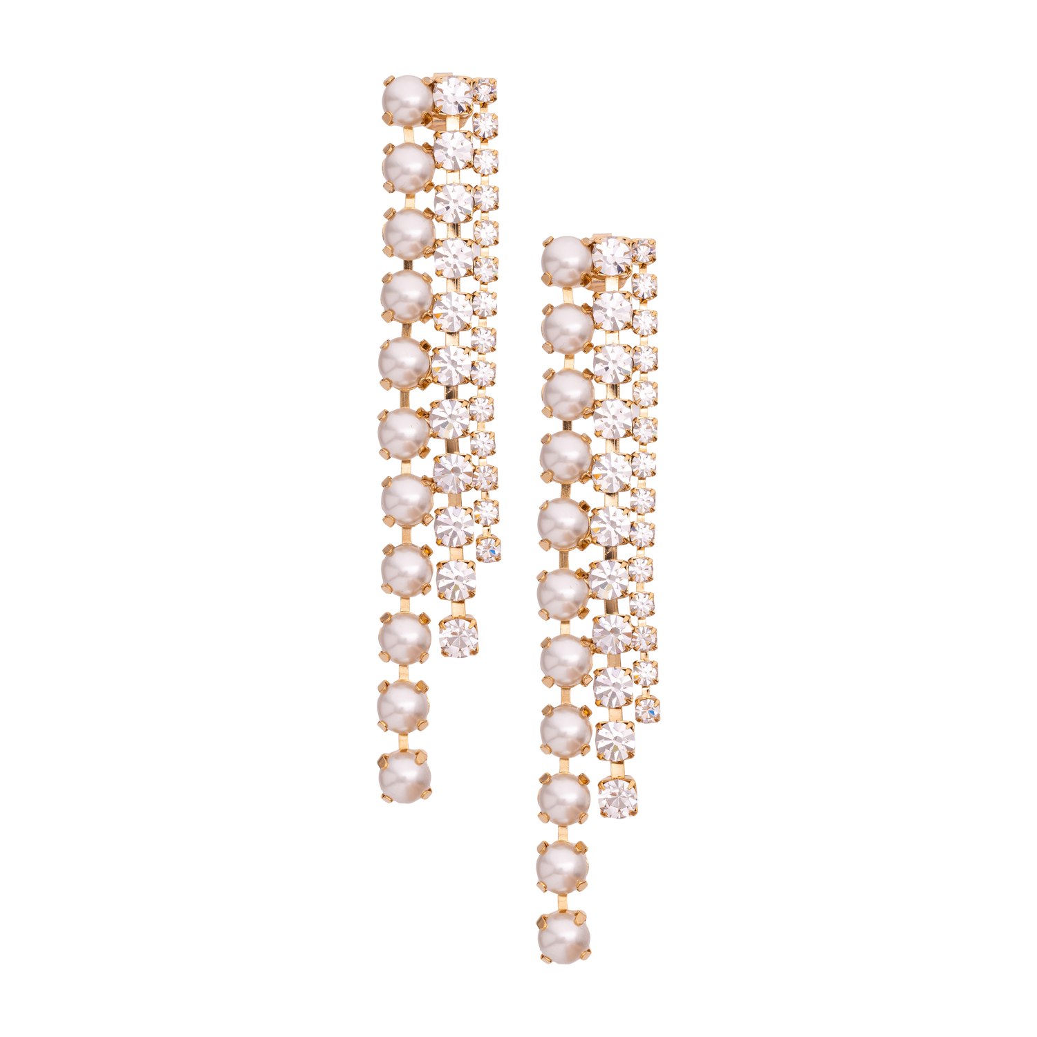 Orecchini In Catena Strass Lucrezia