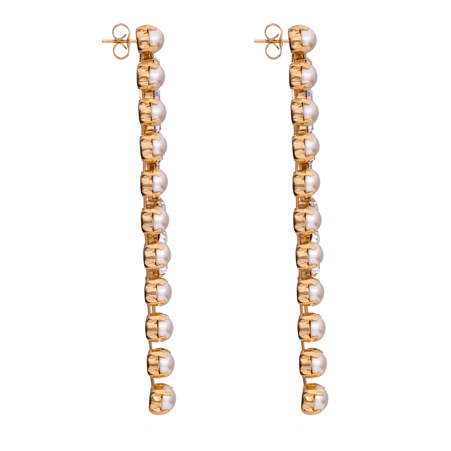 Orecchini In Catena Strass Lucrezia