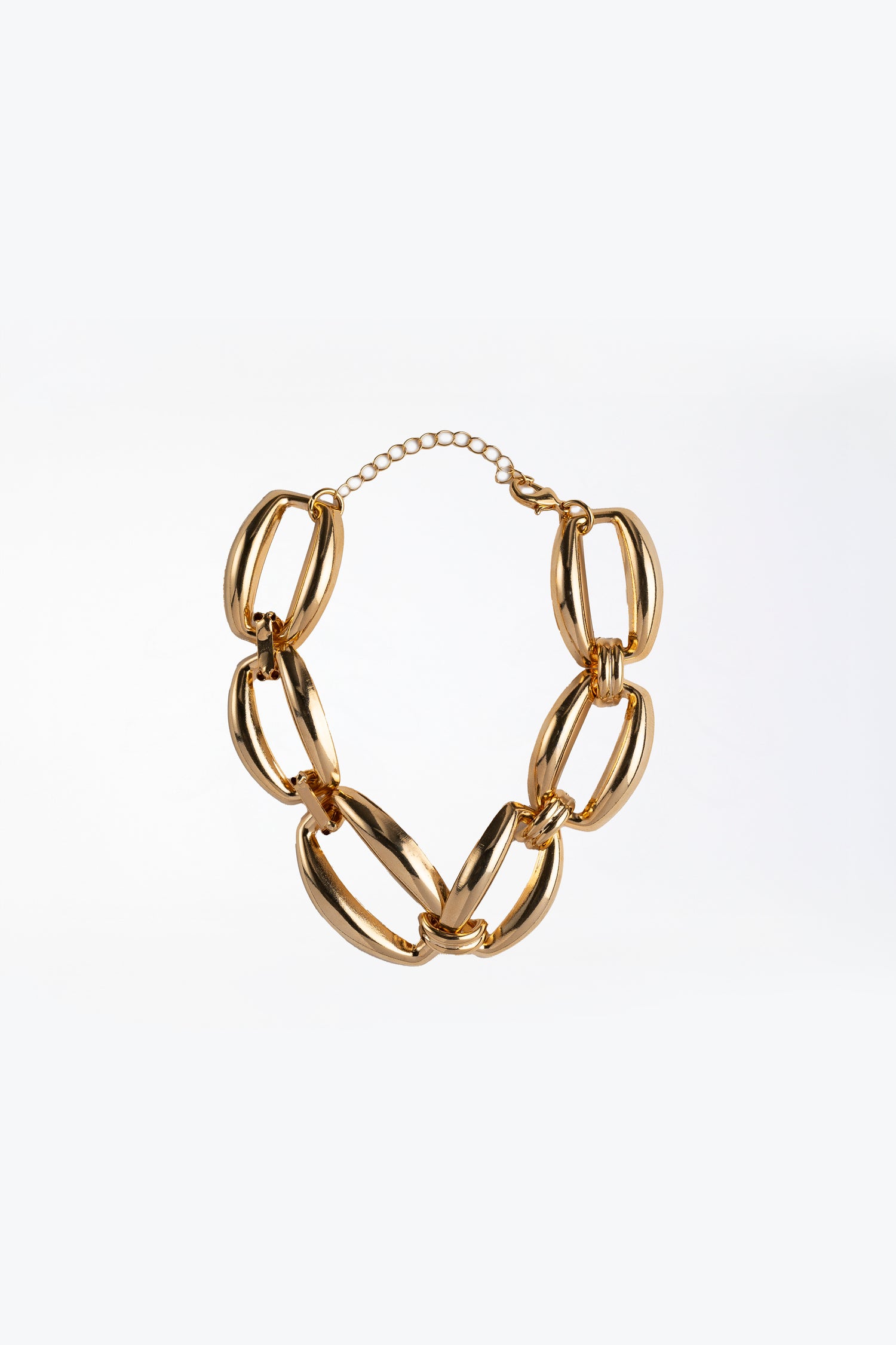 Choker Anelli d'Oceano In Catena Ovale Squadrata