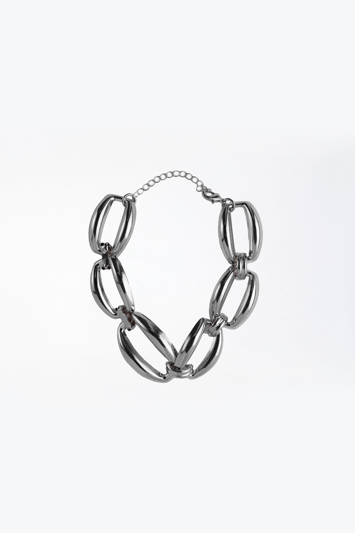 Choker Anelli d'Oceano In Catena Ovale Squadrata