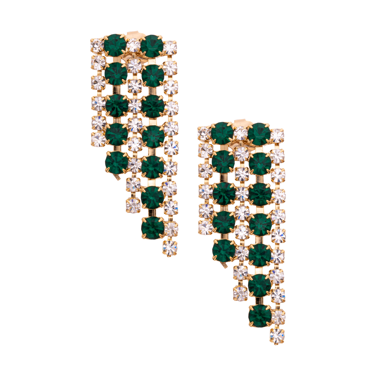 Orecchini In Catena Strass Ayda