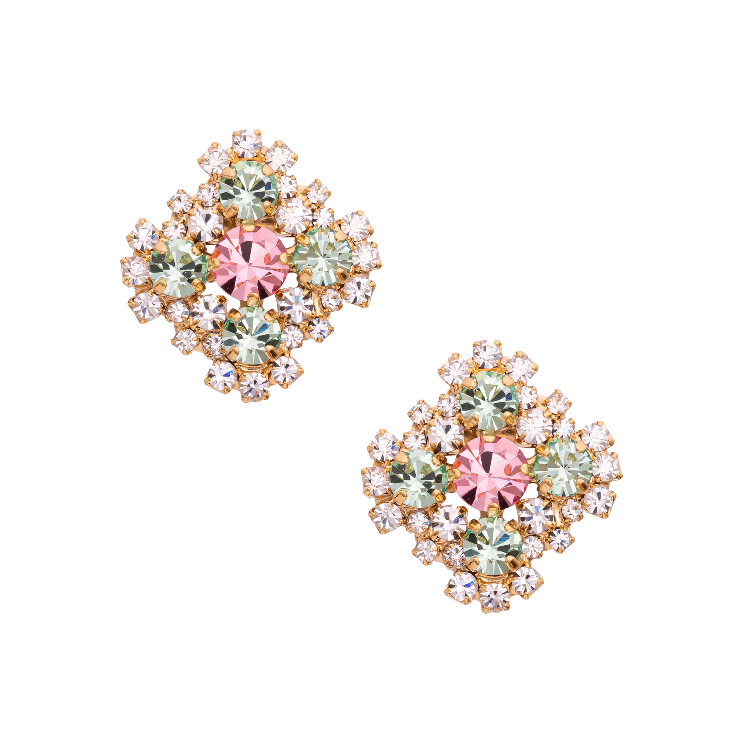 Orecchini In Strass E Pietre Vivienne