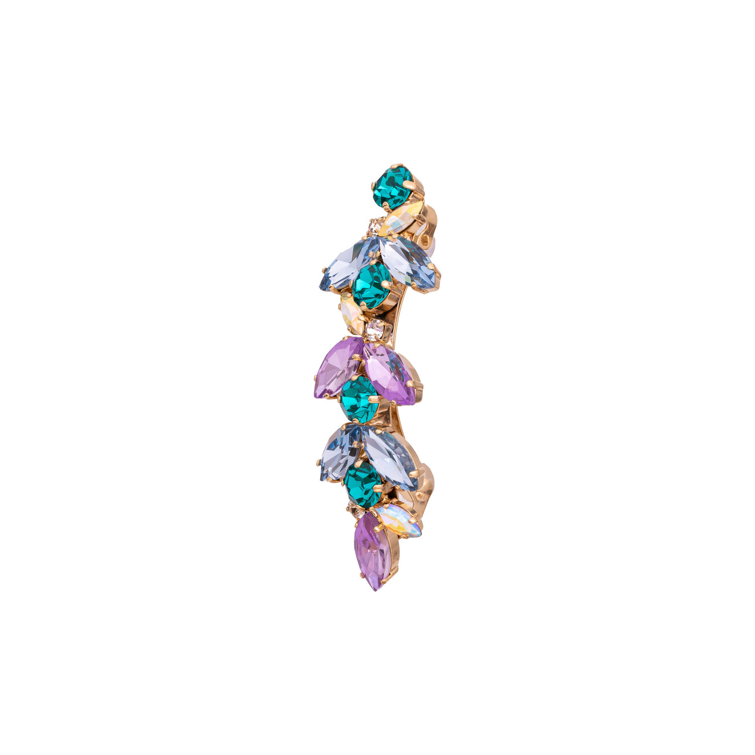 Fermaglio In Strass E Navette Capri