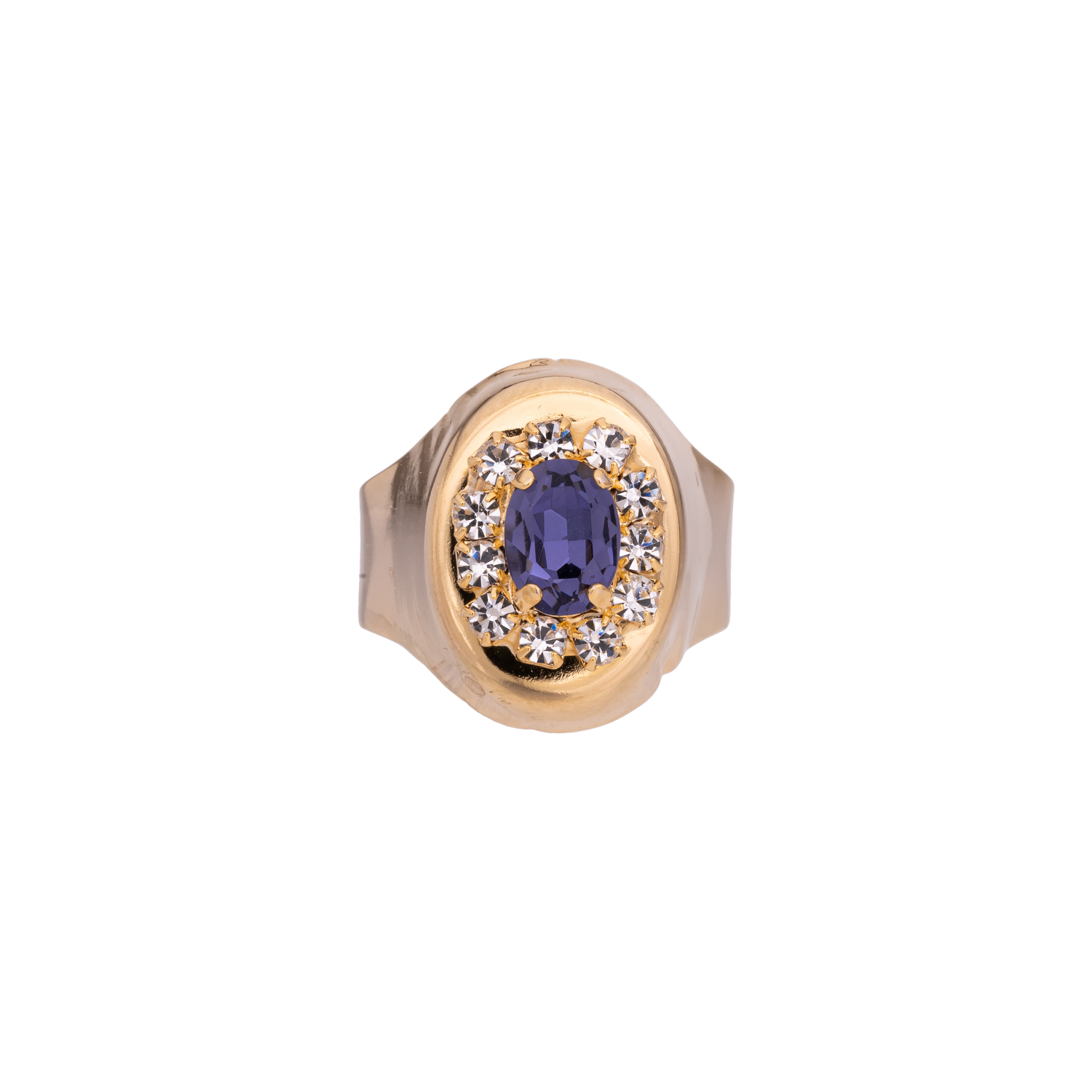 Anello In Strass E Ovale Alma S