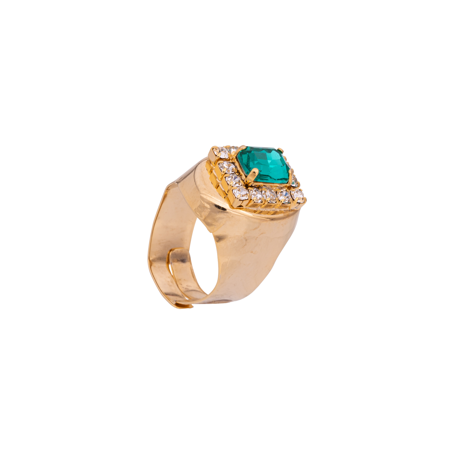 Anello In Strass E Ottagonale Becky S