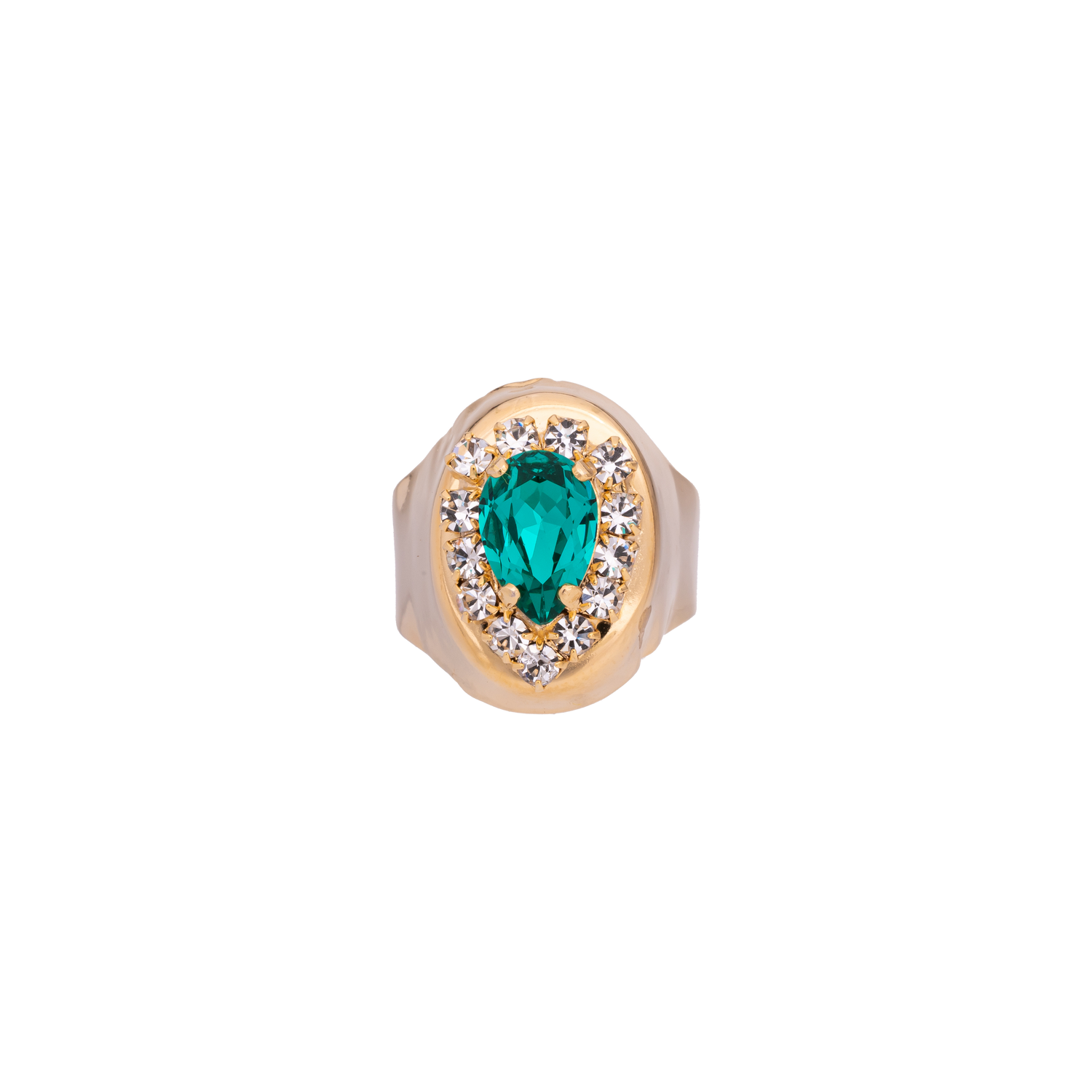 Anello In Strass E Goccia Charlotte M