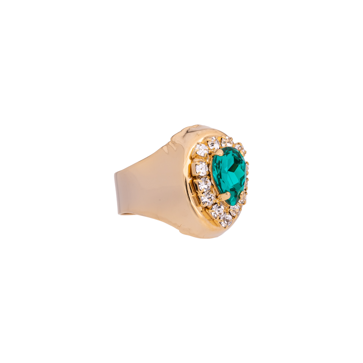 Anello In Strass E Goccia Charlotte M