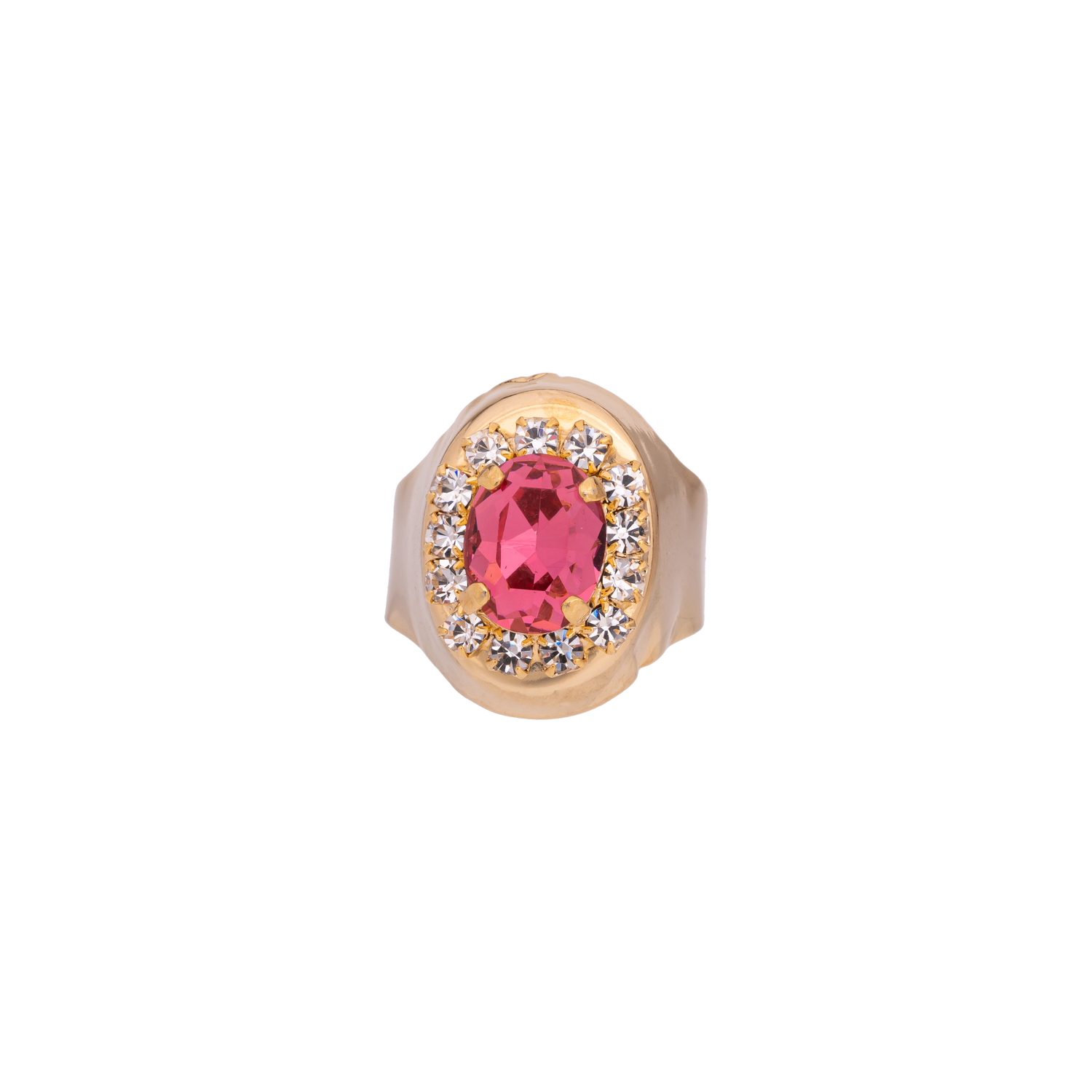 Anello In Strass E Ovale Alma M