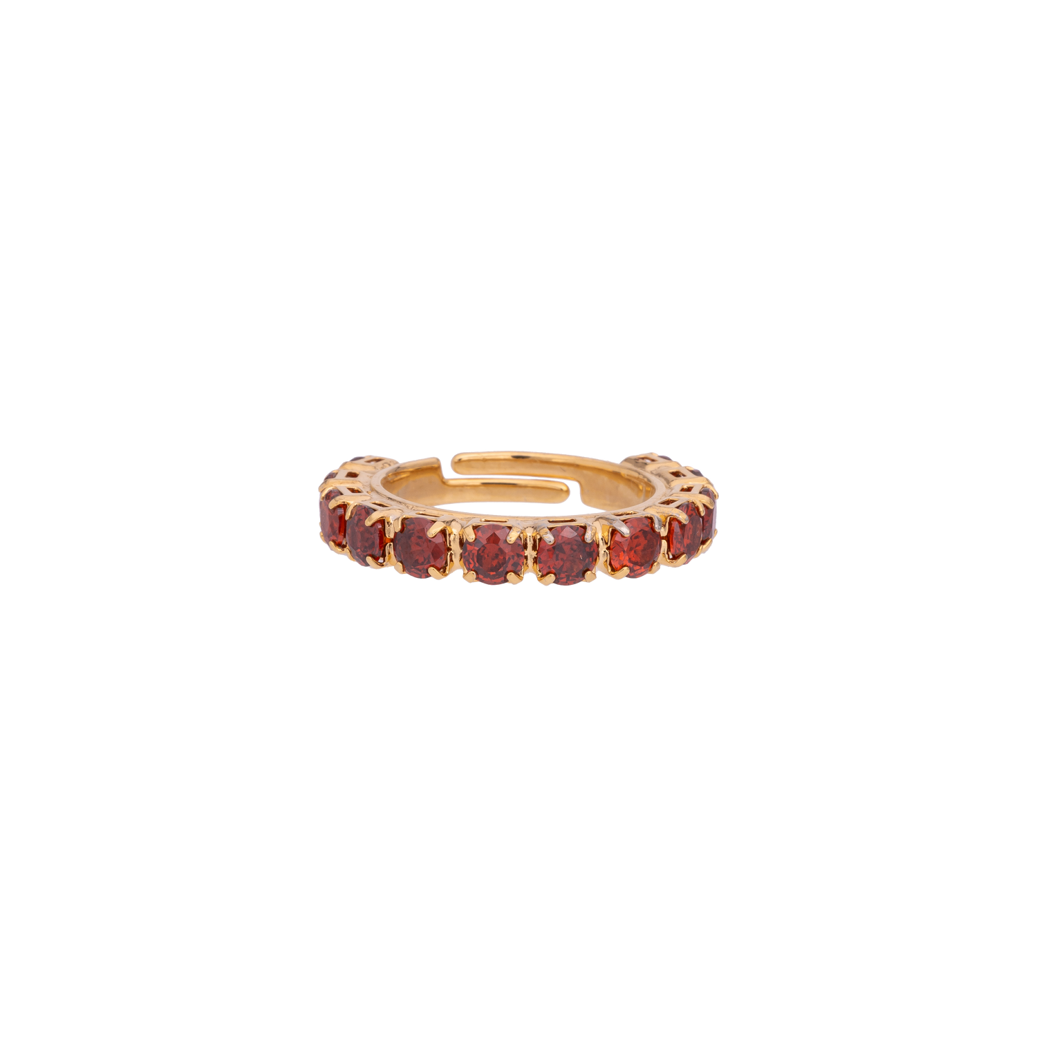 Anello In Catena Strass Zirconi Zanzibar
