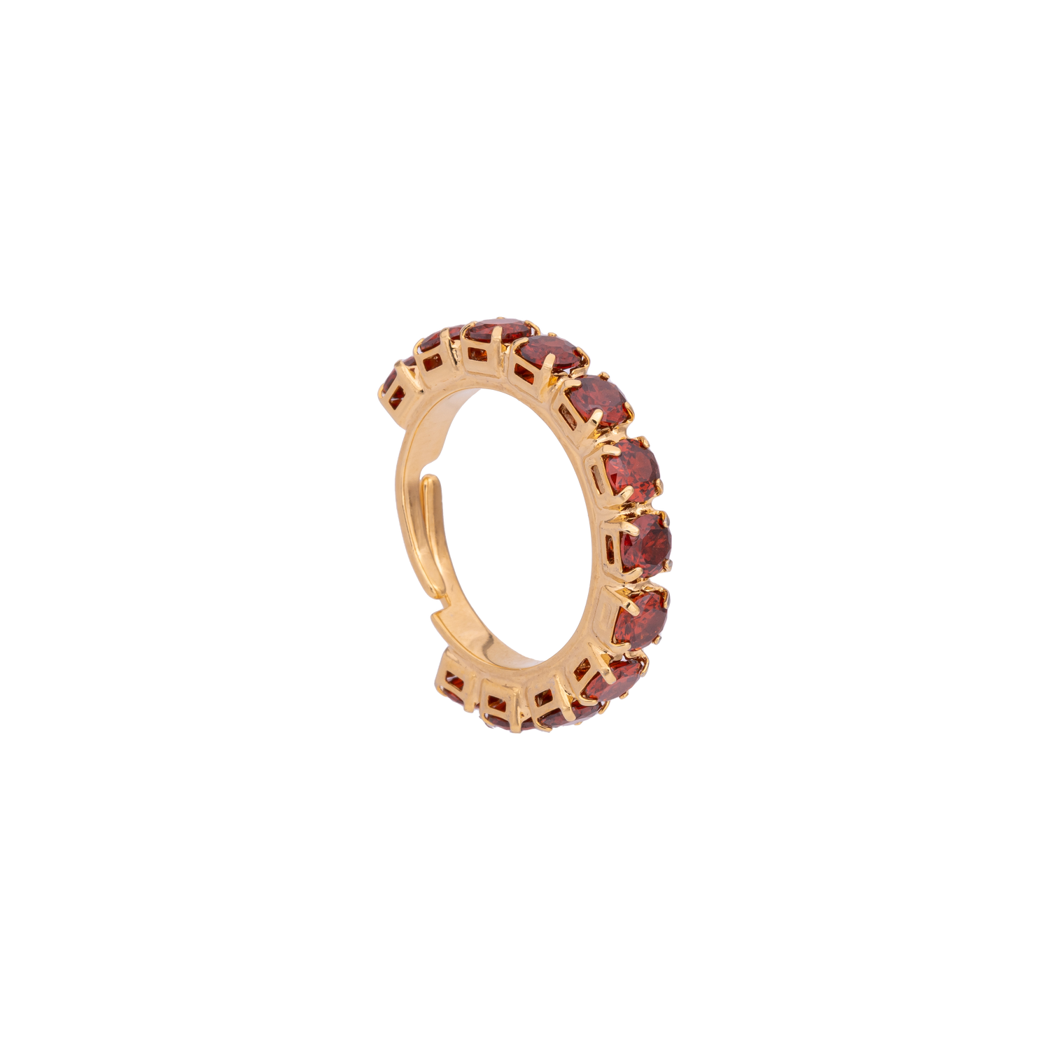 Anello In Catena Strass Zirconi Zanzibar