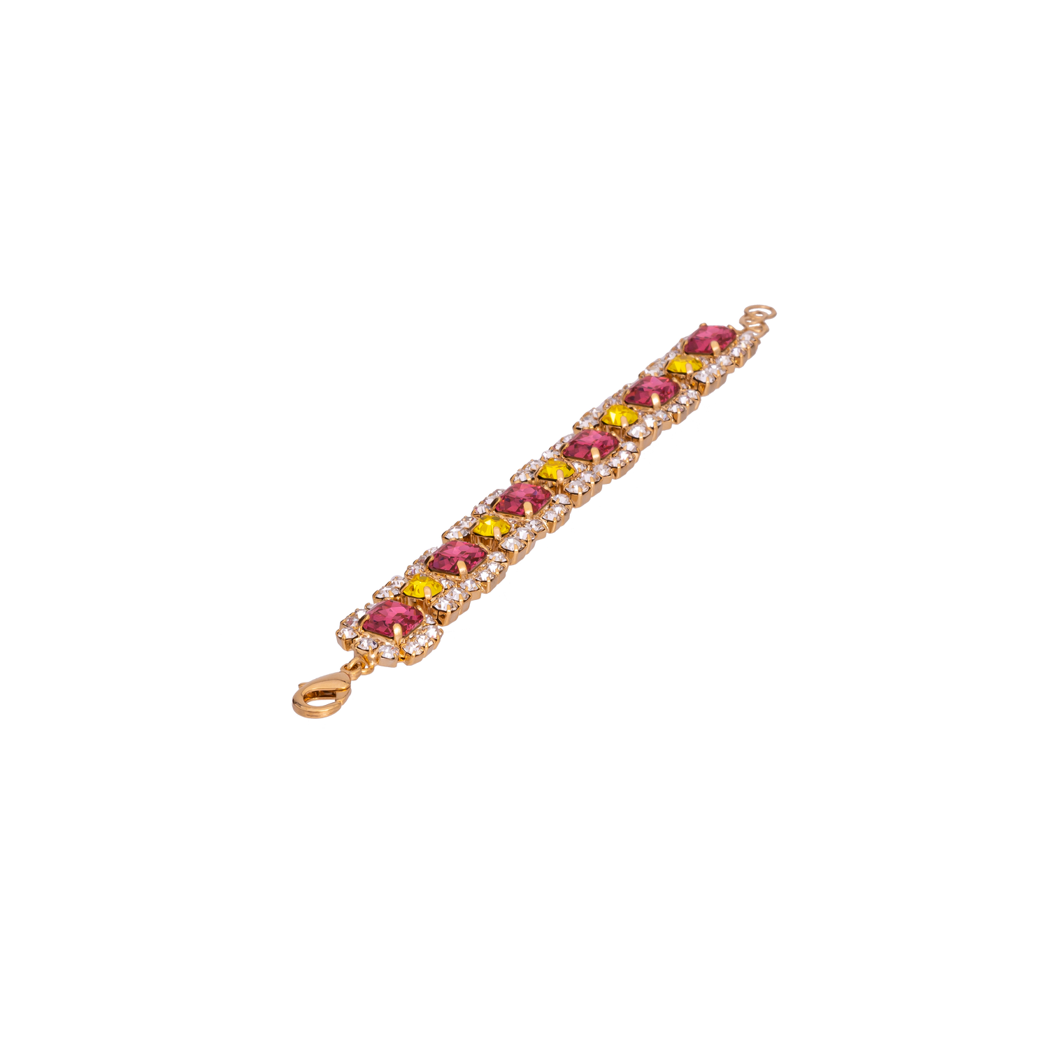 Bracciale In Catena Strass, Pietra E Ottagonale Matilde