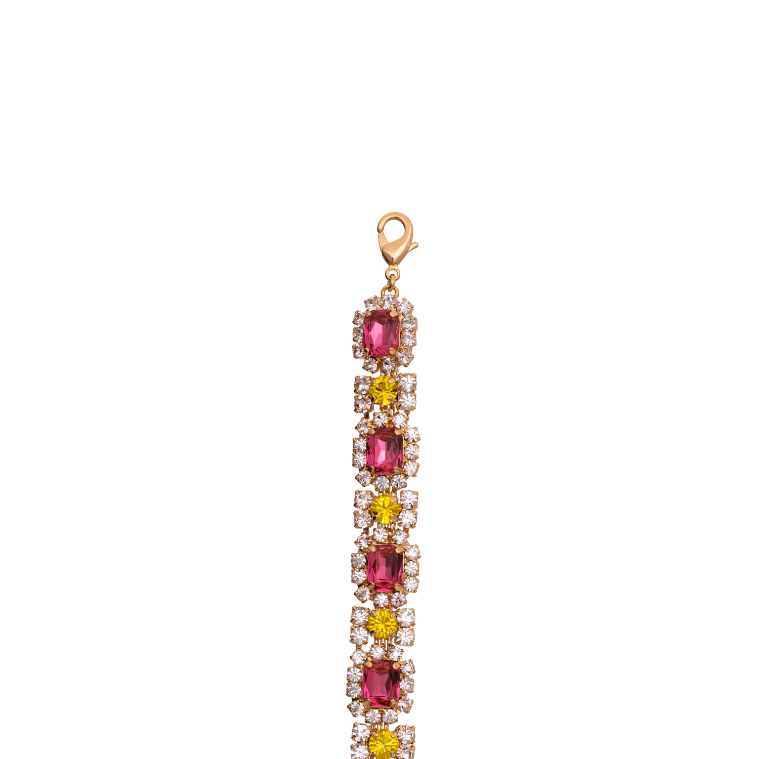 Bracciale In Catena Strass, Pietra E Ottagonale Matilde