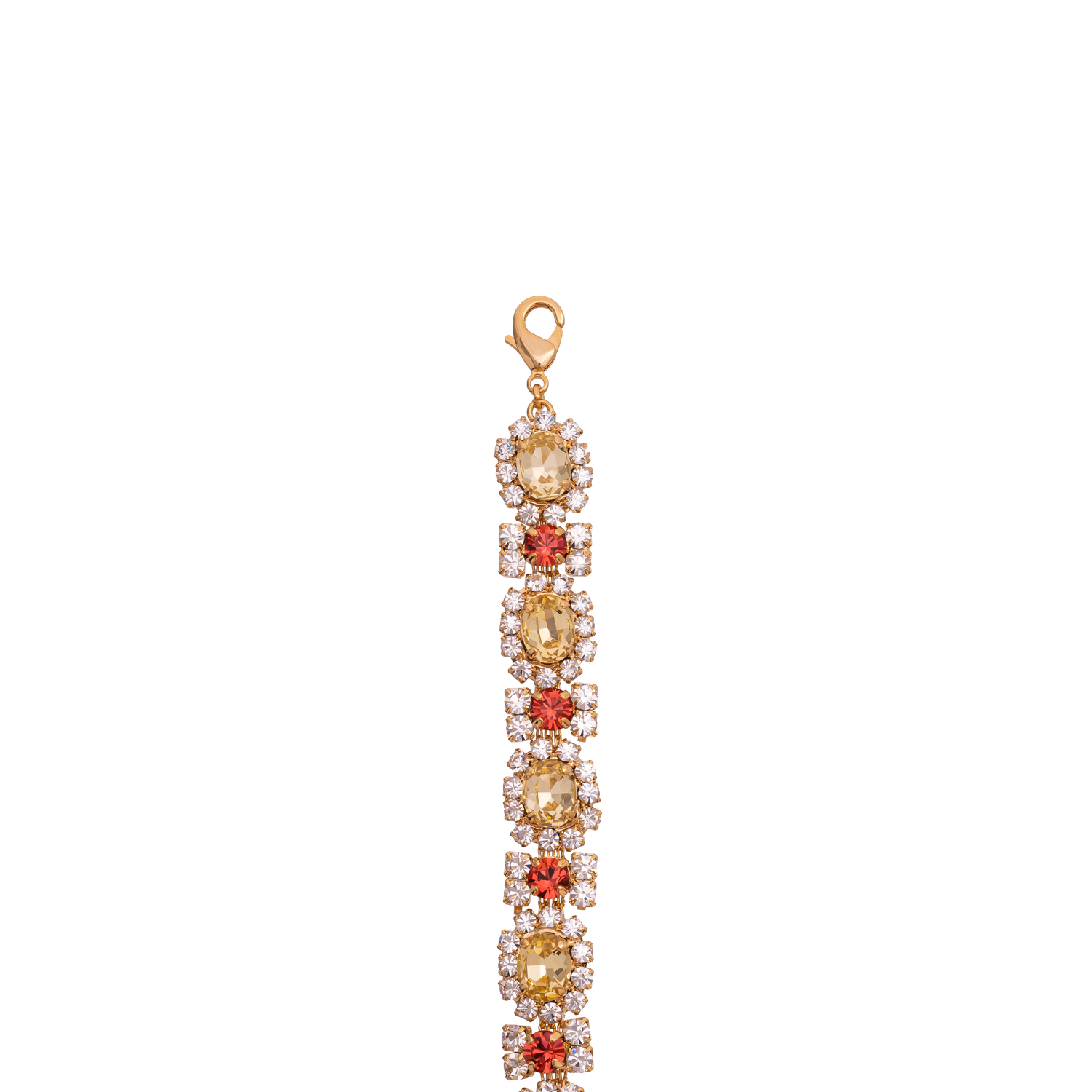 Bracciale In Catena Strass, Pietra E Ovale Dafne