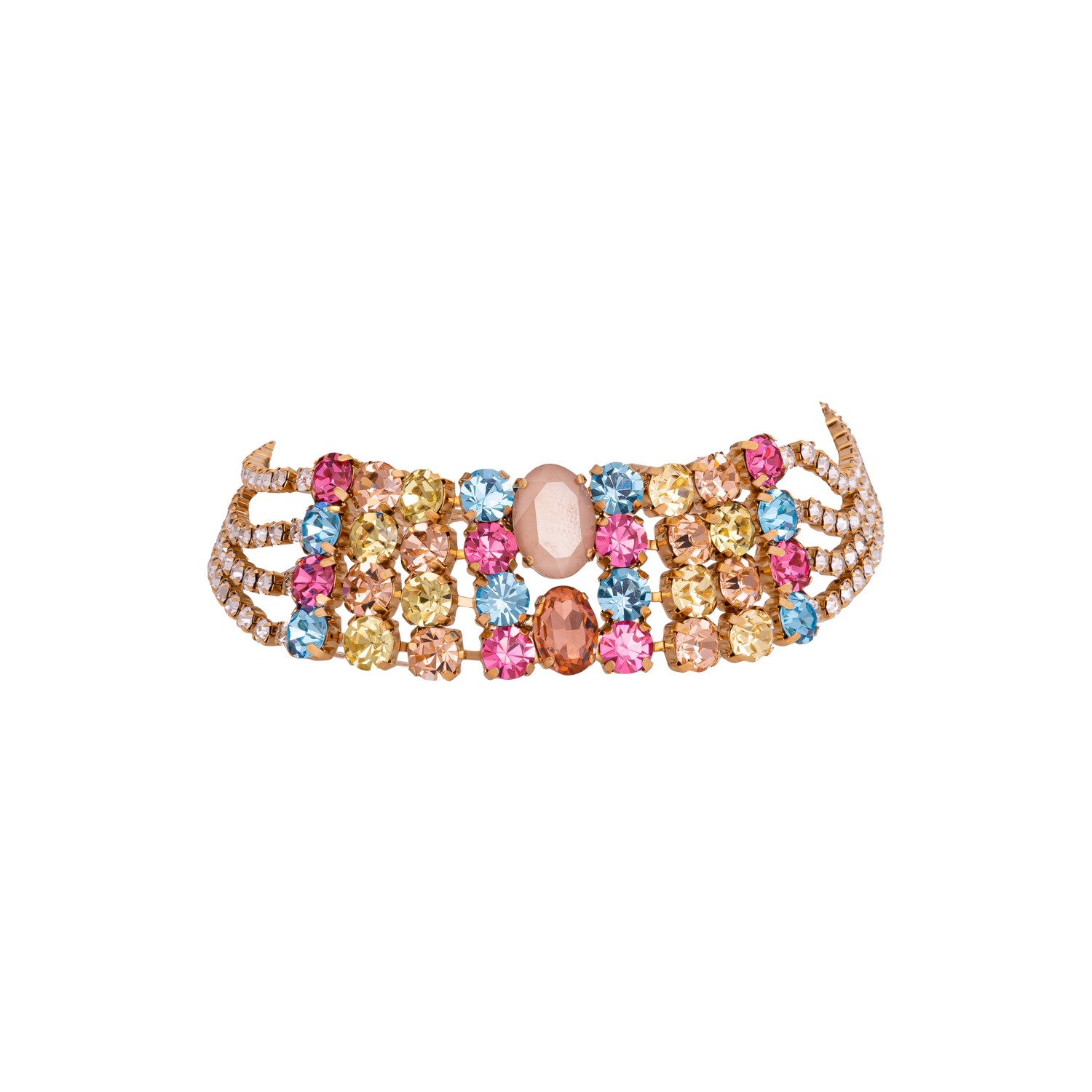 Collana In Strass, Catena E Pietre Ariel