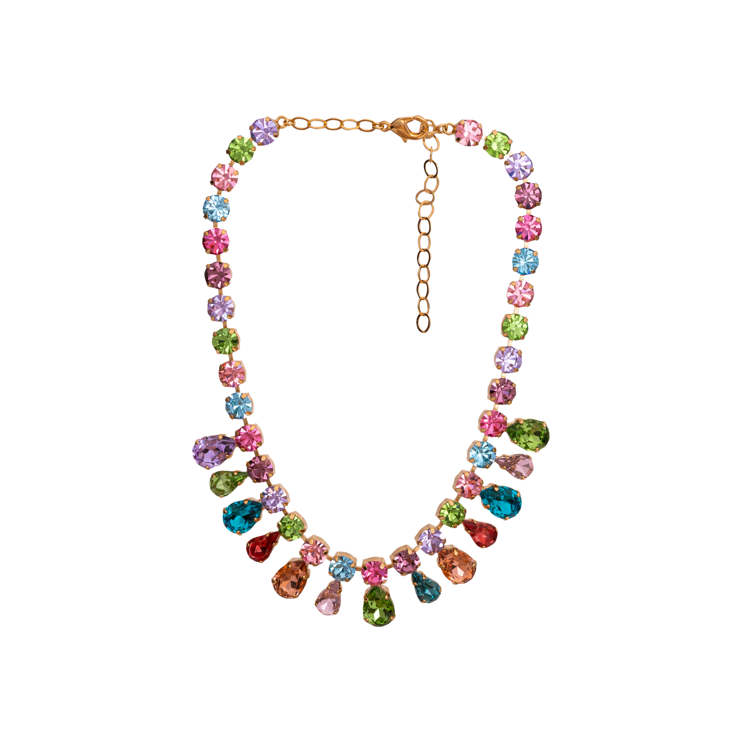 Collana In Catena E Pietre Gocce Jasmine