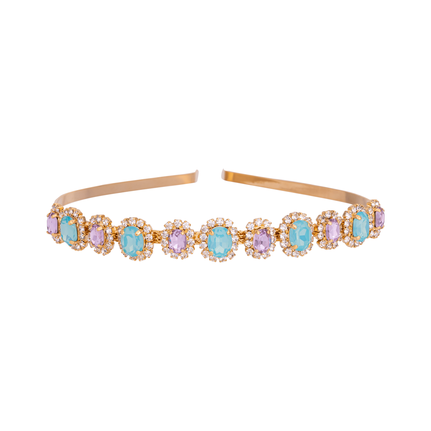 Fermacapelli Susy Strass In Pietre Ovali ST108 , ST110 E Strass PP18 In Ottone Anallergico