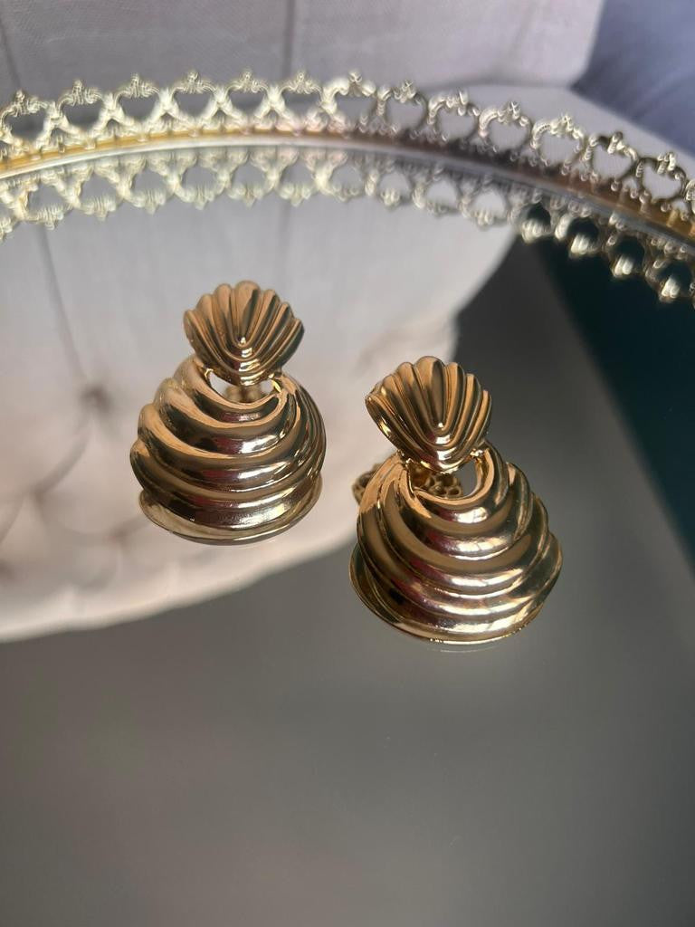 User Orecchini pendenti "Vintage Style" in metallo lavorato e ottone antiallergico