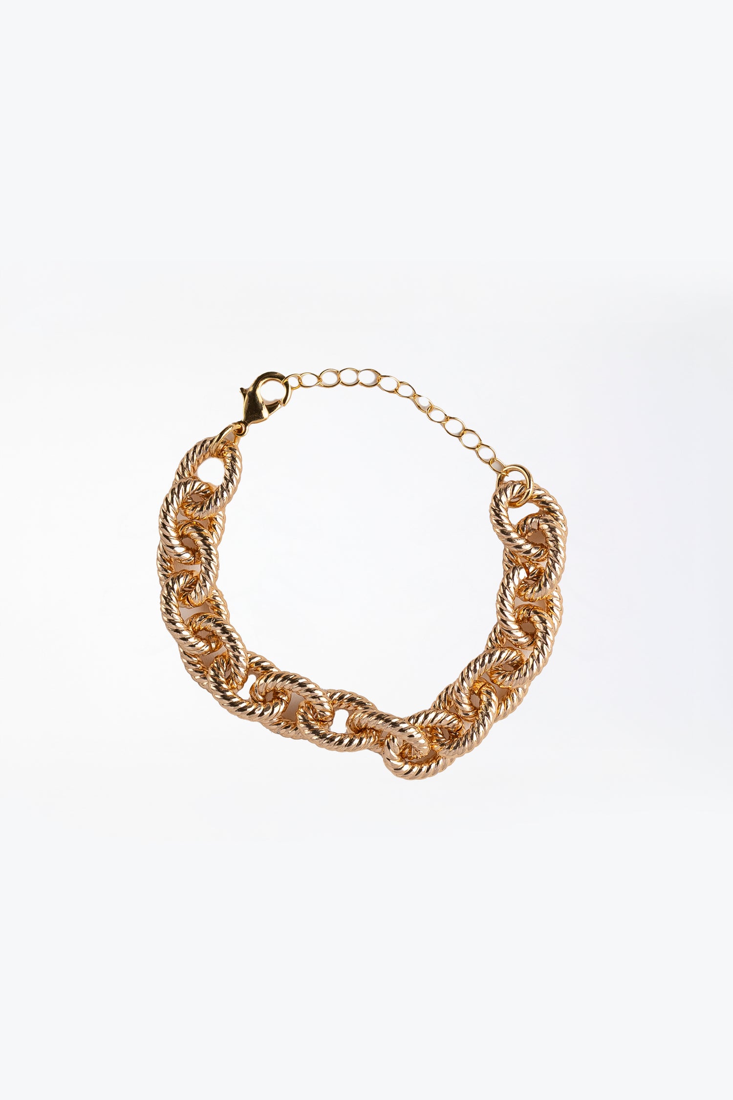 Bracciale Maglia Ovale Rigata