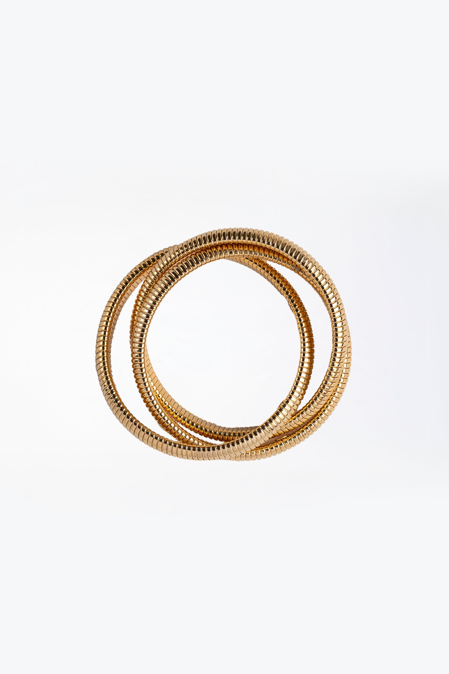 Bracciale Onde in Catena effetto serpente in finitura oro lucido