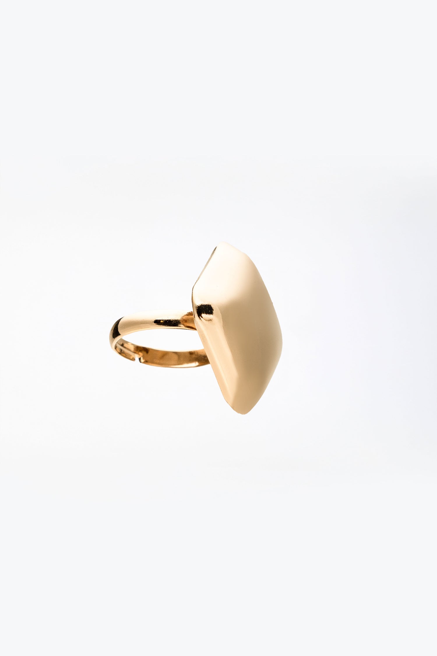 Anello Geometrico in Oro Luminoso Isabel
