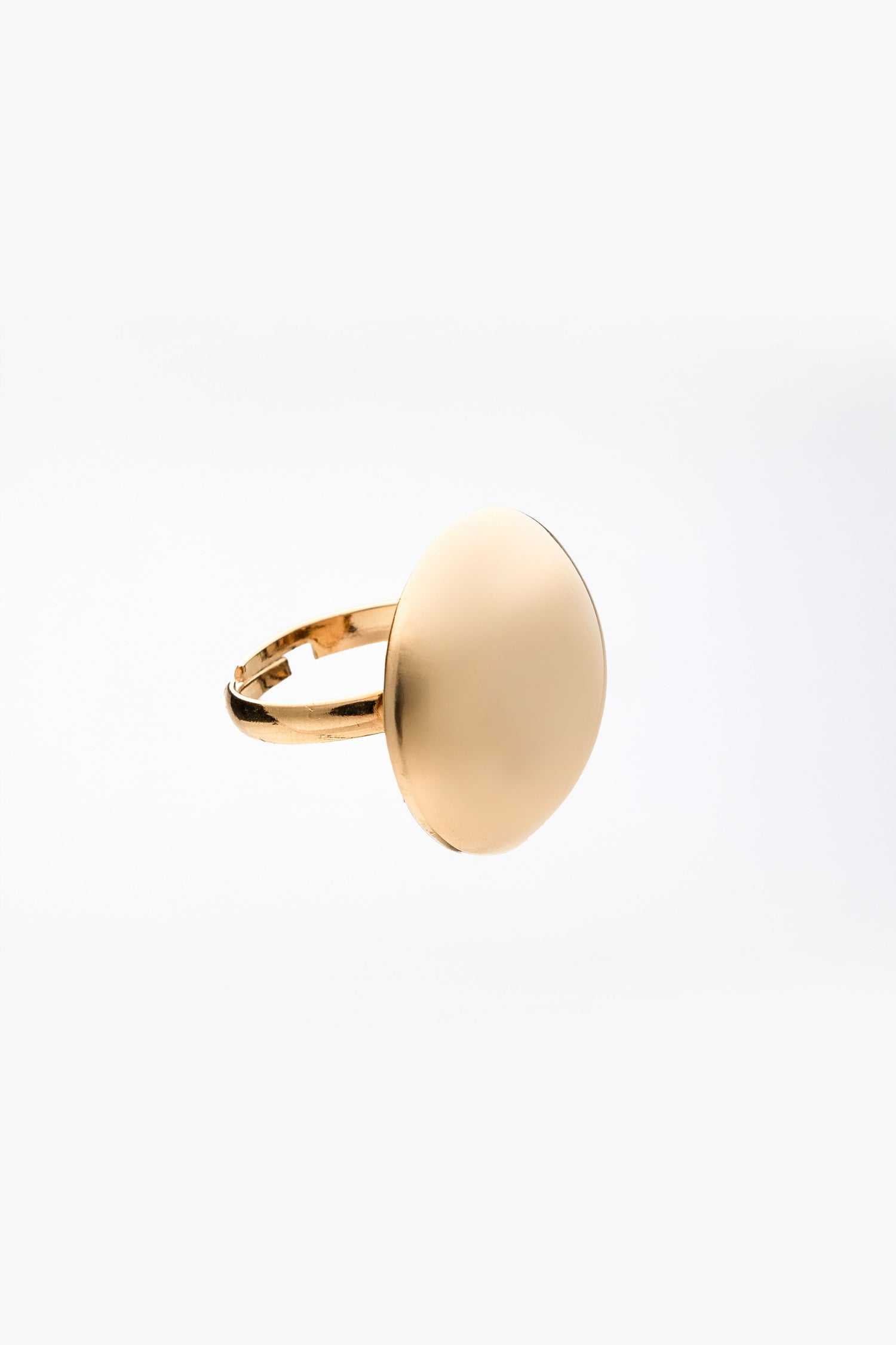 Anello Minimal in Ottone Dorato Aurora