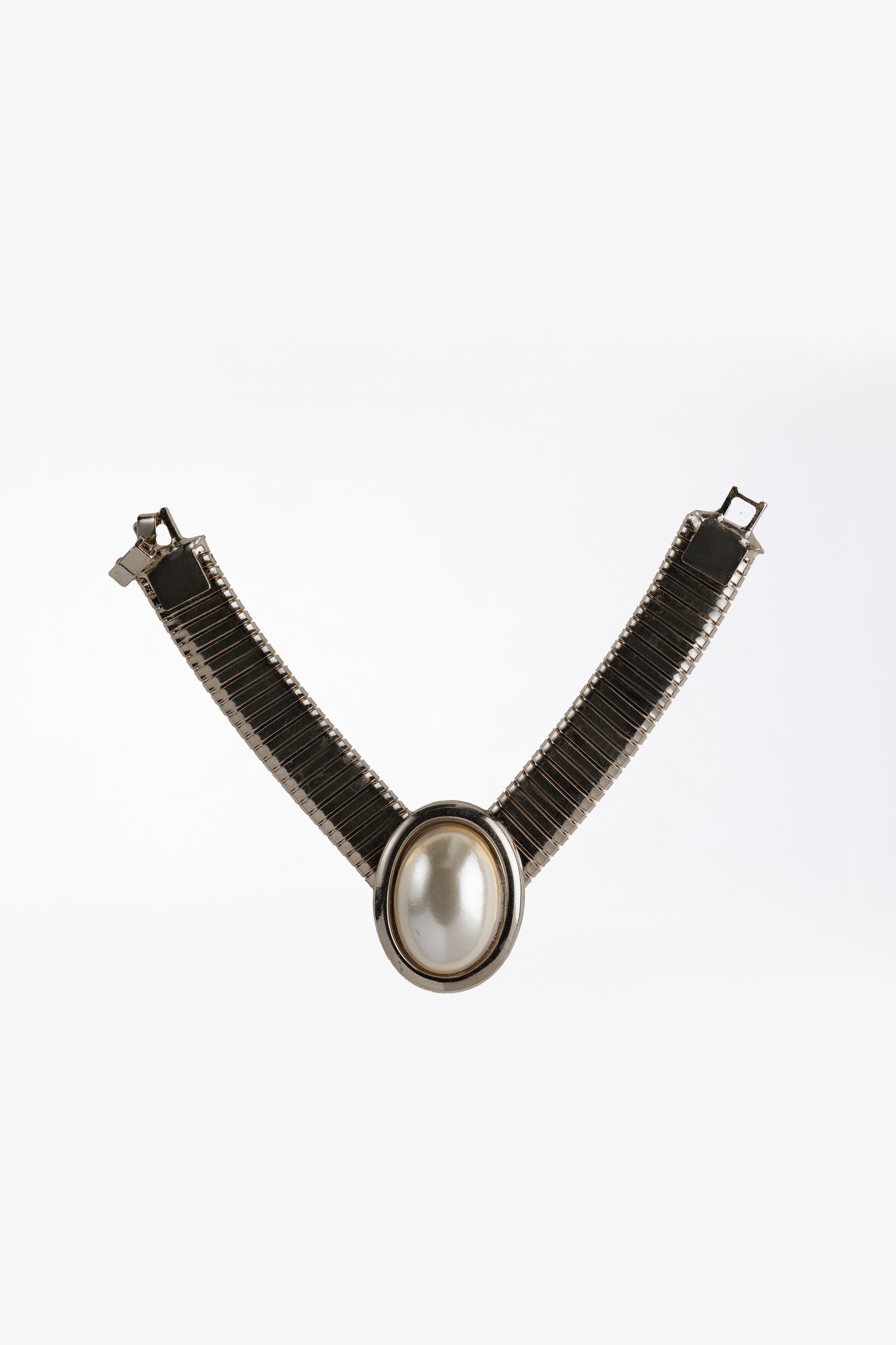 Bracciale Tubo Gas Perla D'oceano con Ovale Cabochon 18x25