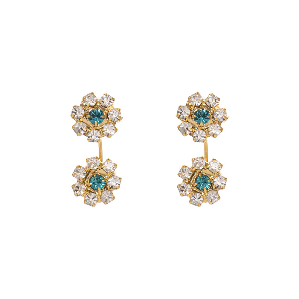 Orecchini Piercing strass sweet flower