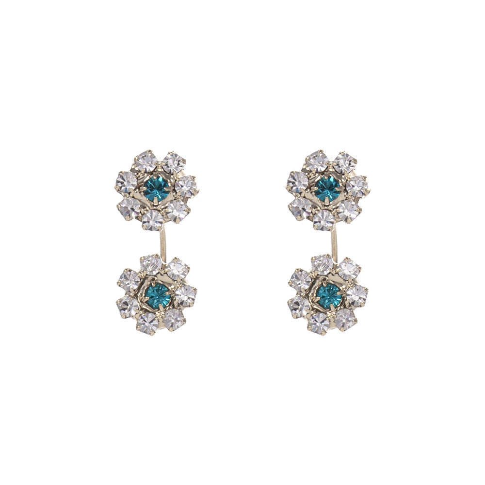 Orecchini Piercing strass sweet flower