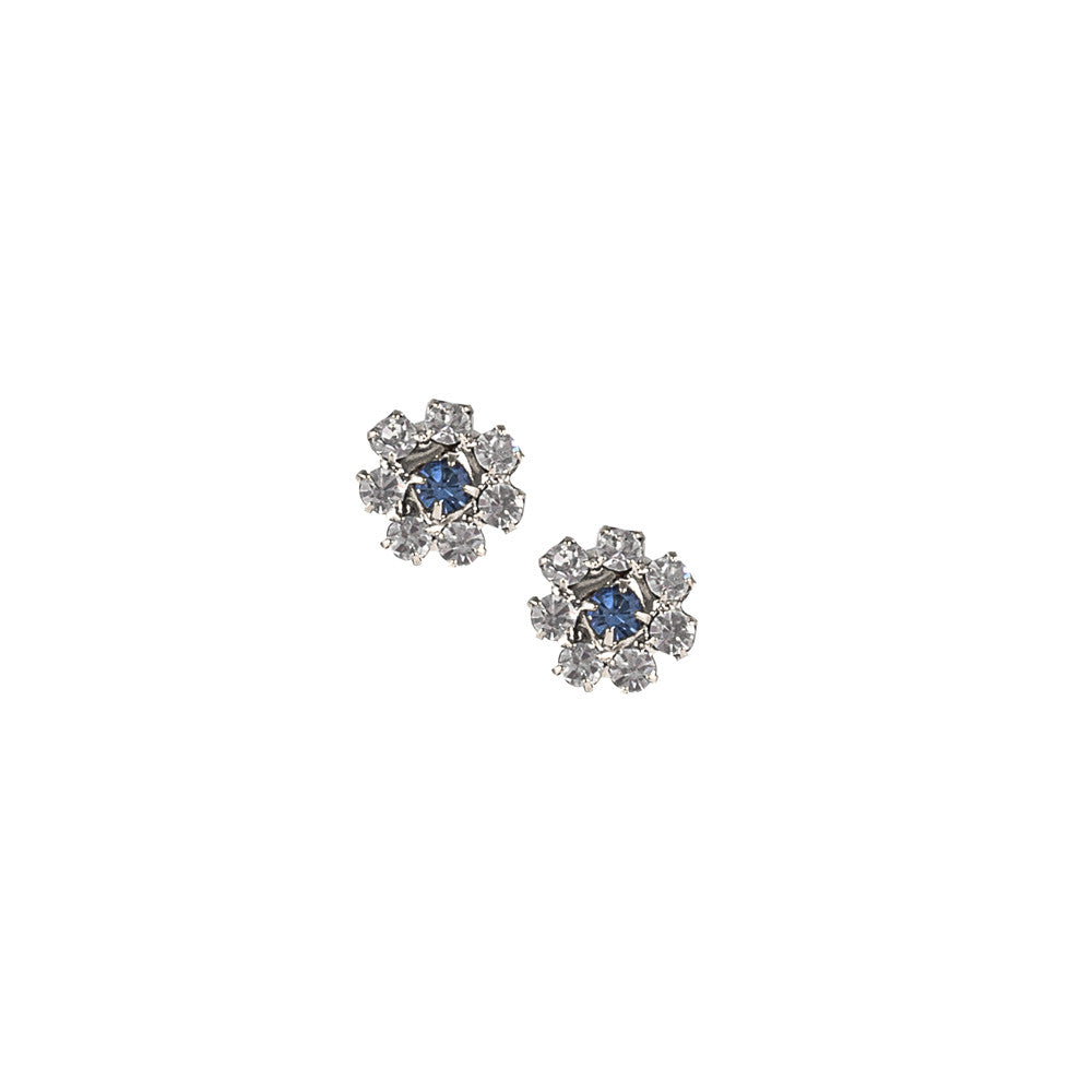 Orecchini lobo strass Magic Flower