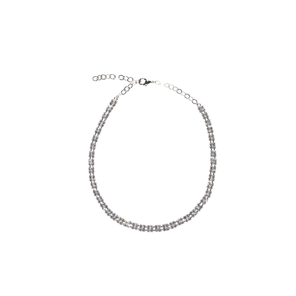 Collana strass Scacchi